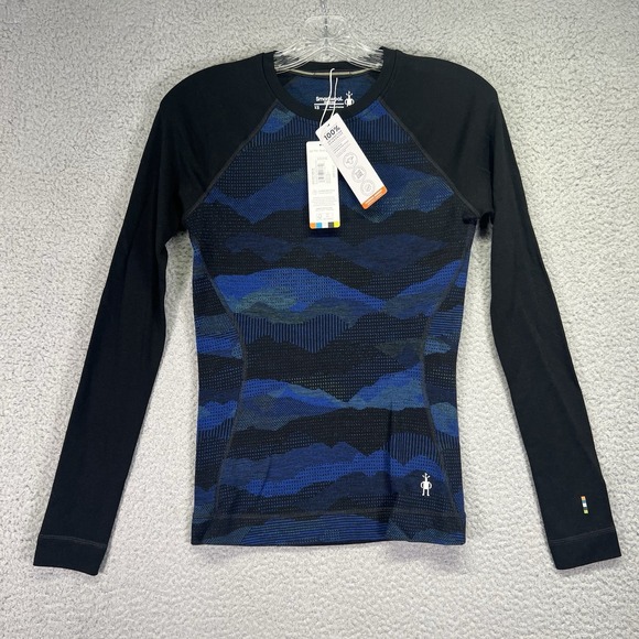 Smartwool Tops - Smartwool Shirt Womens XS Blue Classic Thermal Merino Base Layer Blueberry Hill